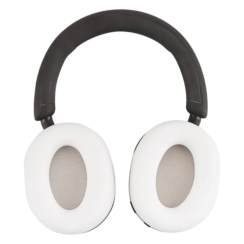 1 Pair for Sony WH-1000XM5 Headphone Silicone Ear Cap Earpad Protective Cover - White