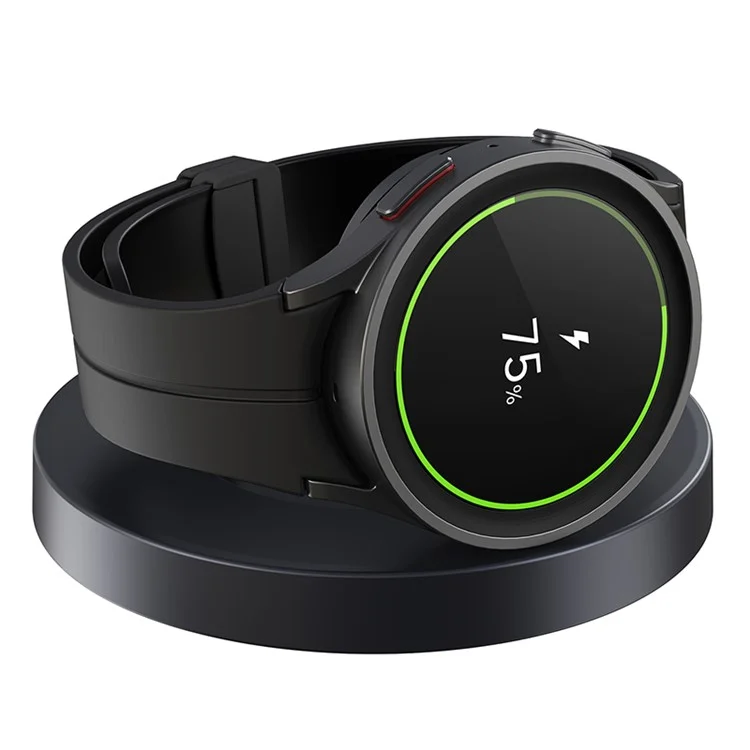 Estação de Carregamento Dobrável V17S para Samsung Galaxy Watch, Carregador Sem Fio Vertical Magnético Suporte de Carregamento em ABS