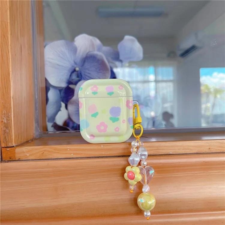 Capa TPU para AirPods com Estojo de Carregamento (2016) / (2019) / AirPods com Estojo de Carregamento sem Fio (2019) Capa de Fone de Ouvido com Pingente