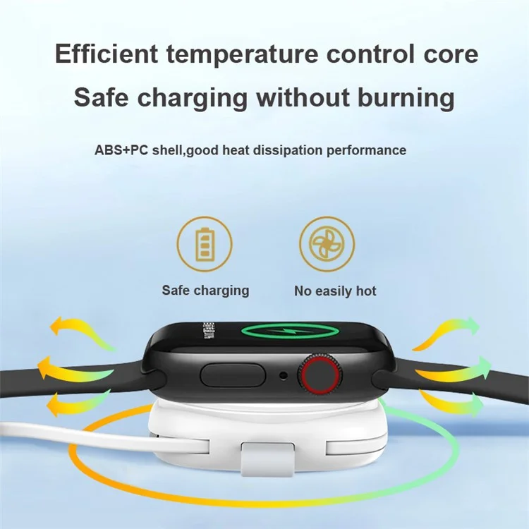 Магнитное беспроводное зарядное устройство S4 Smart Watch для Apple Watch серии, базовое зарядное устройство с кабелями Type-C / USB (без батареи, с CE)