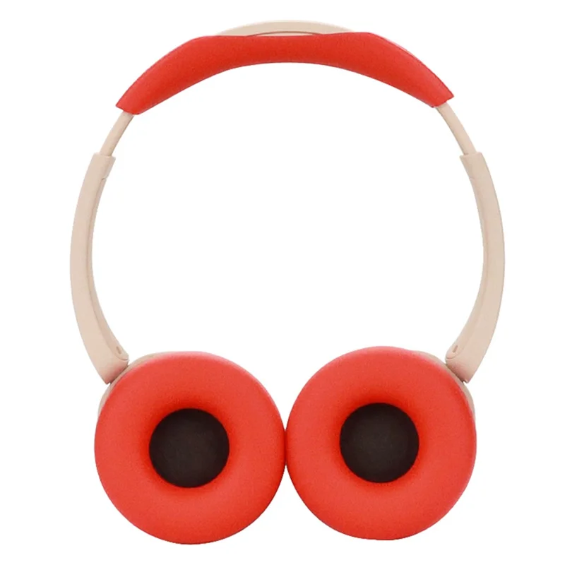 1 Pair Soft Silicone Earmuff for Sony WH-CH520 Cushion Replacement with Headband Cover - Red