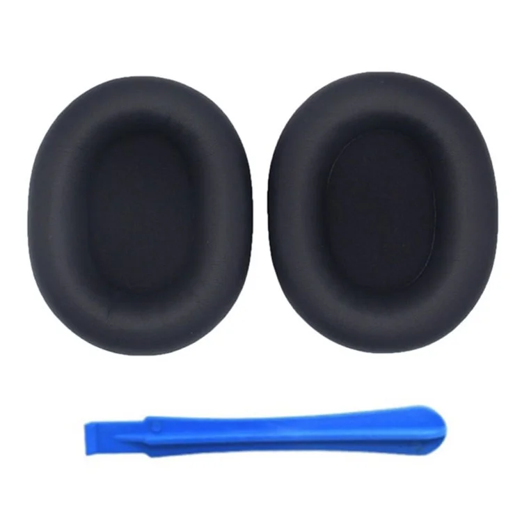 1 Pair For Sony WH-1000XM5 Replacement Earpad Headphone Silicone Ear Cap with Crowbar - Black