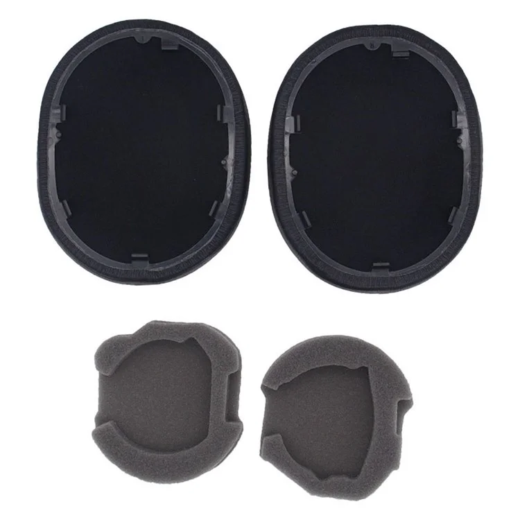 1 Pair For Sony WH-1000XM5 Replacement Earpad Headphone Silicone Ear Cap with Crowbar - Black