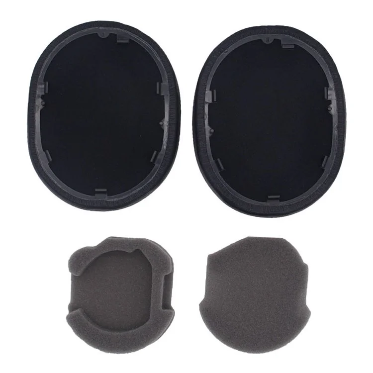 1 Pair For Sony WH-1000XM5 Replacement Earpad Headphone Silicone Ear Cap with Crowbar - Black