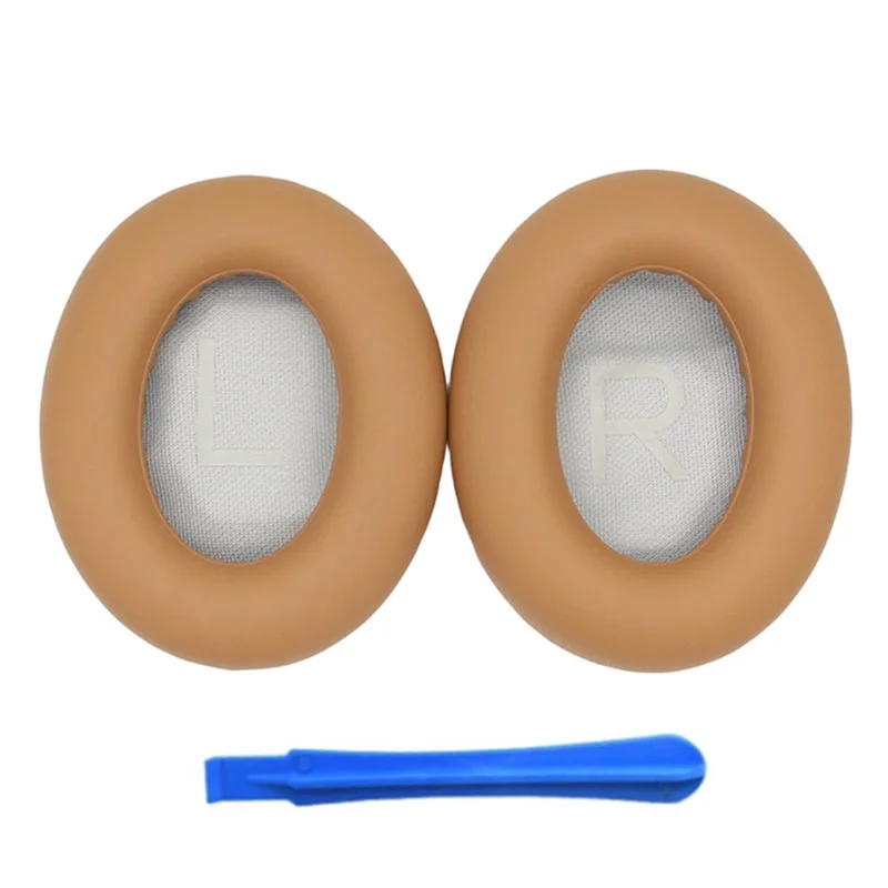 1 Pair Silicone Ear Cap for Bose NC700 Replacement Headphone Earpad with Crowbar - Khaki