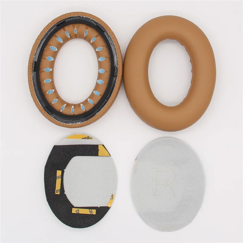 1 Pair Silicone Ear Cap for Bose NC700 Replacement Headphone Earpad with Crowbar - Khaki