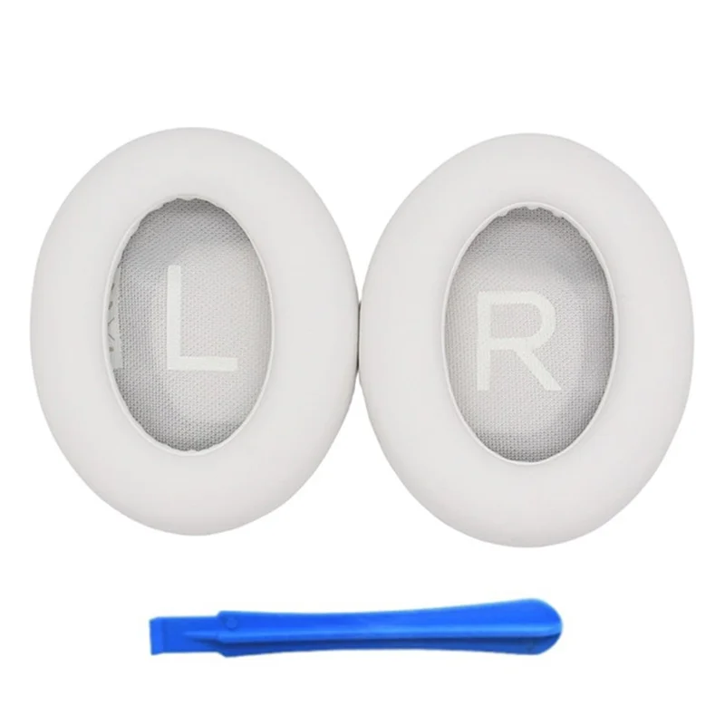 1 Pair Silicone Ear Cap for Bose NC700 Replacement Headphone Earpad with Crowbar - White