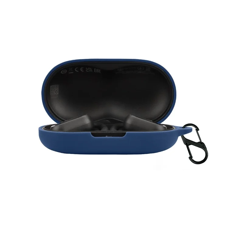 Capa de Proteção para 1MORE S30 Fone de Ouvido Bluetooth, Capa de Silicone para Headset sem Fio com Fivela - Azul Escuro