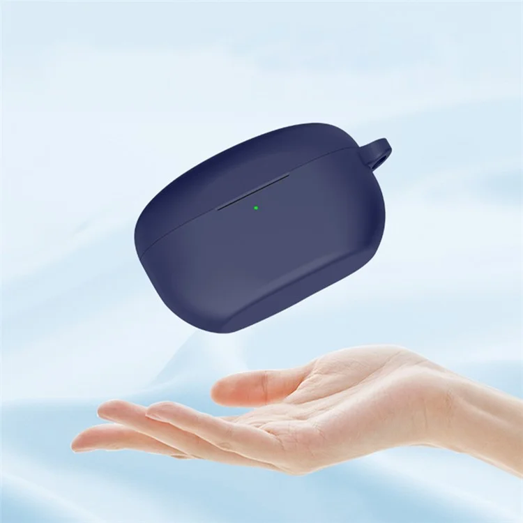 Étui en silicone pour écouteurs pour Sony WF-1000XM5, étui de protection anti-chute pour écouteurs Bluetooth - Bleu nuit