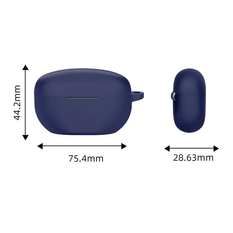 Étui en silicone pour écouteurs pour Sony WF-1000XM5, étui de protection anti-chute pour écouteurs Bluetooth - Bleu nuit