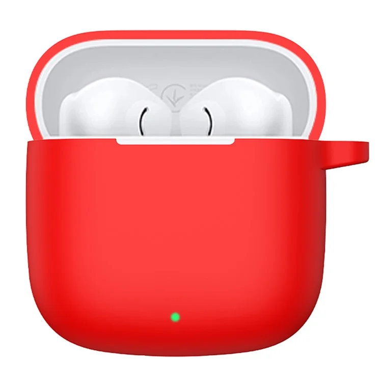 For Huawei FreeBuds SE 2 Charging Bin Sleeve Bluetooth Earphone Silicone Case Headphone Cover with Buckle - Red