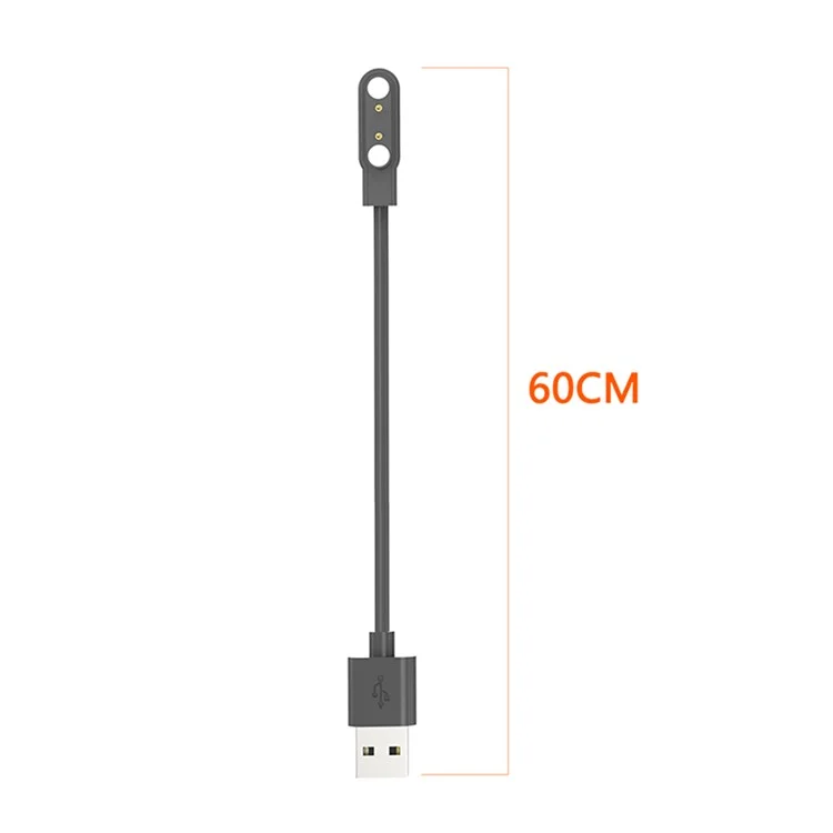 Зарядное устройство для умных часов Imilab W02, магнитный кабель USB для зарядки - черный