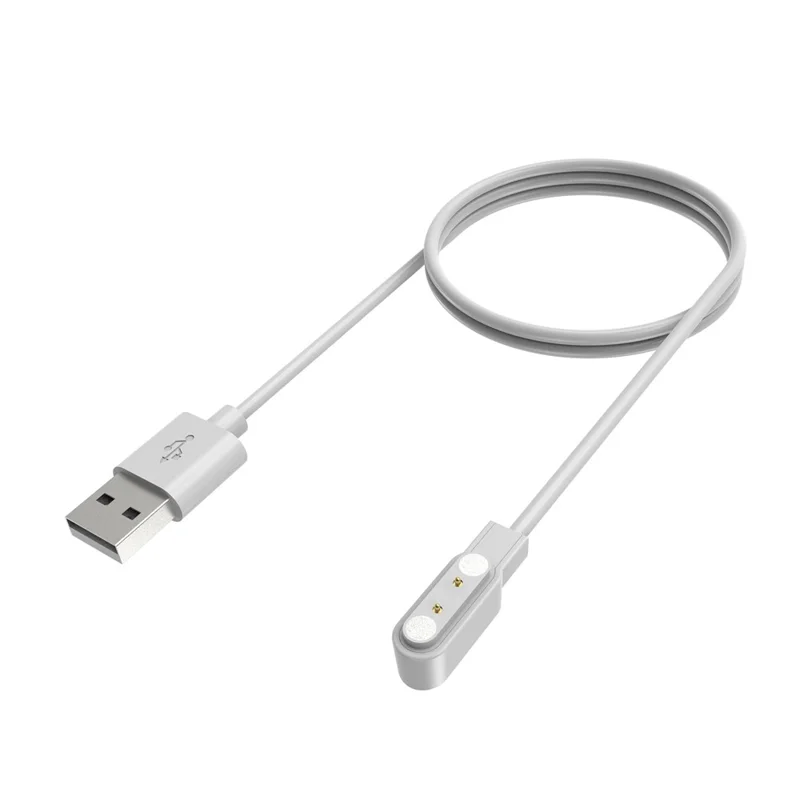 For Imilab W02 Smart Watch Charger Magnetic Watch USB Charging Cable Cord - White