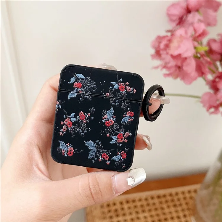 Étui pour écouteurs Apple AirPods avec boîtier de charge (2016) / (2019) / AirPods avec boîtier de charge sans fil (2019) Housse en cuir+TPU pour écouteurs