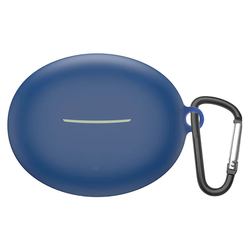 Etui z silikonu na słuchawki Xiaomi Redmi Buds 4 Active, ochronna pokrywa kompatybilna z Bluetooth, z zatrzaskiem - granatowe