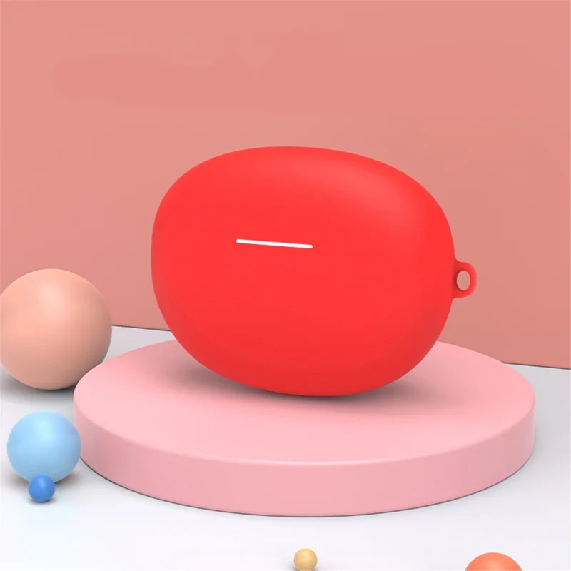 Etui z silikonu na słuchawki Xiaomi Redmi Buds 4 Active, ochronna pokrywa kompatybilna z Bluetooth, z zatrzaskiem - granatowe