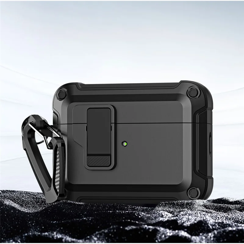 Чехол для AirPods Pro 2 ударопрочный из ТПУ+ПК, чехол для зарядки наушников с Bluetooth и застежкой, желтый цвет