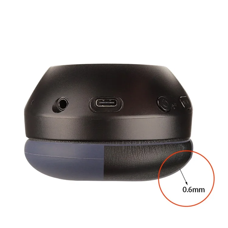 Para Sony WH-XB910N 1 par de funda de auricular de silicona flexible - Negro