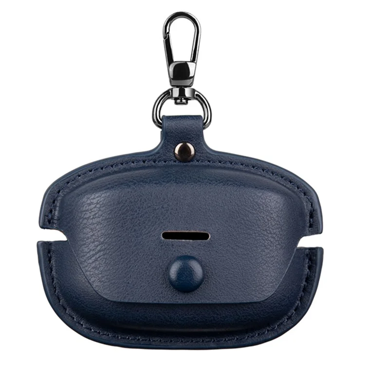 For Sony WF-1000XM4 Earphone Case PU Leather Bluetooth-compatible Headset Charging Bin Sleeve Cover - Blue