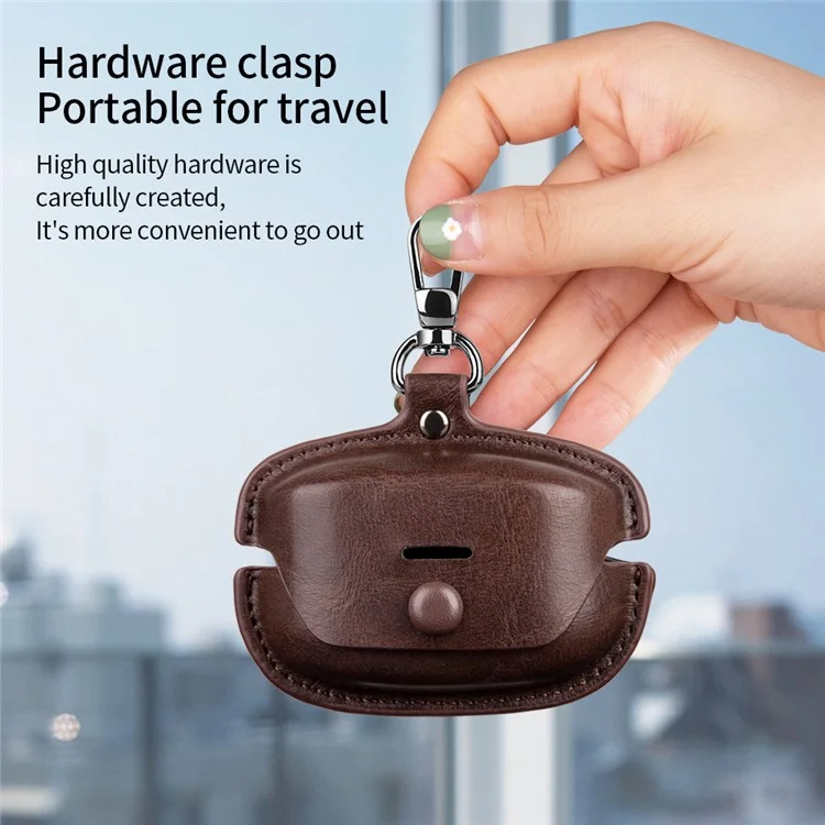 For Sony WF-1000XM4 Earphone Case PU Leather Bluetooth-compatible Headset Charging Bin Sleeve Cover - Blue
