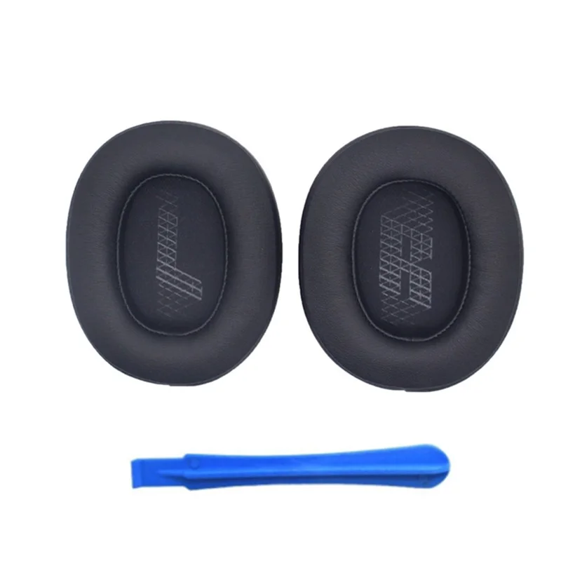1 Pair Headphone Earpads for JBL LIVE 500BT, Replacement Soft Protein Leather Earphone Ear Cushion Pad - Black