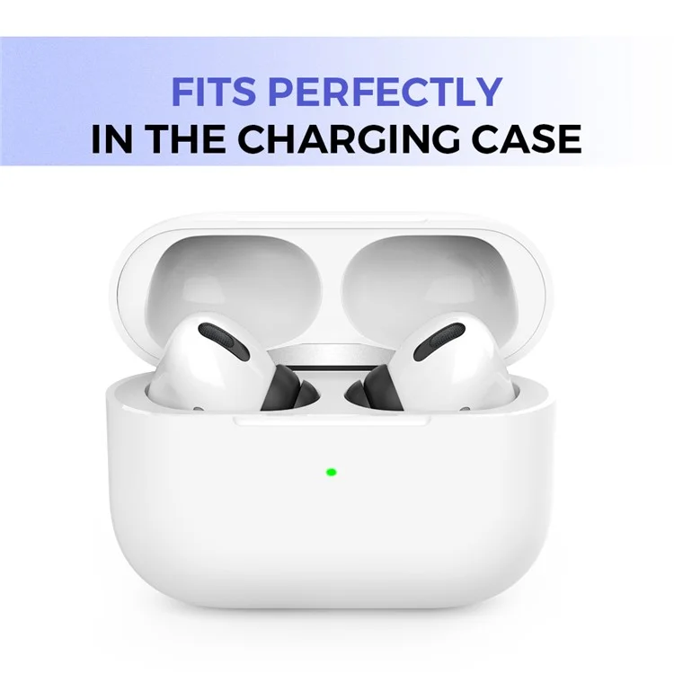 AHASTYLE PT99-2 1 Par Para Apple AirPods Pro 2 / AirPods Pro Silicone Ear Tips Bluetooth Earphone Ear Caps Cover, Tamanho M - Preto