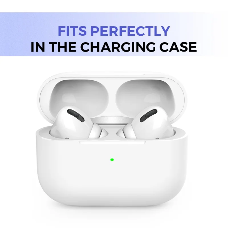 AHASTYLE PT99-2 1 Pair Earbud Ear Tips for Apple AirPods Pro 2  /  AirPods Pro Bluetooth-compatible Earphone Silicone Caps Cover, Size S - White