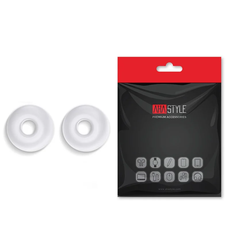 AHASTYLE PT99-2 1 Pair Earbud Ear Tips for Apple AirPods Pro 2  /  AirPods Pro Bluetooth-compatible Earphone Silicone Caps Cover, Size S - White