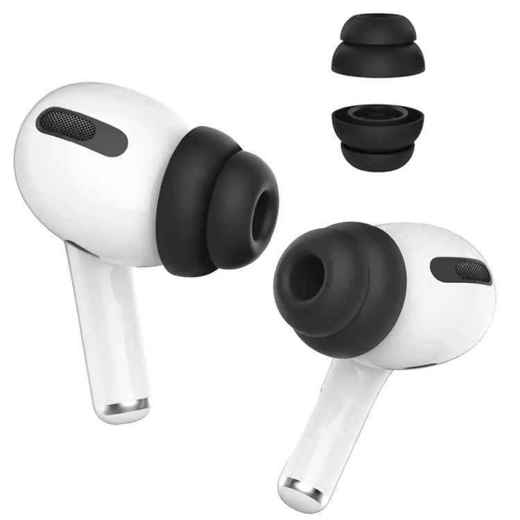 AHASTYLE PT99-2 1 Par para Apple AirPods Pro 2 / Reemplazo de Almohadillas de Silicona para Auriculares Bluetooth AirPods Pro, Talla L - Negro