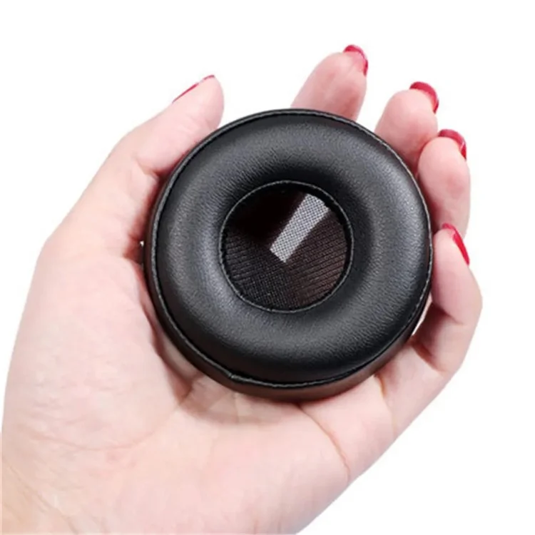 1 Pair Protein Leather Ear Cushions for Sony WH-H800 Headset Ear Pads Replacement with Crowbar - Black