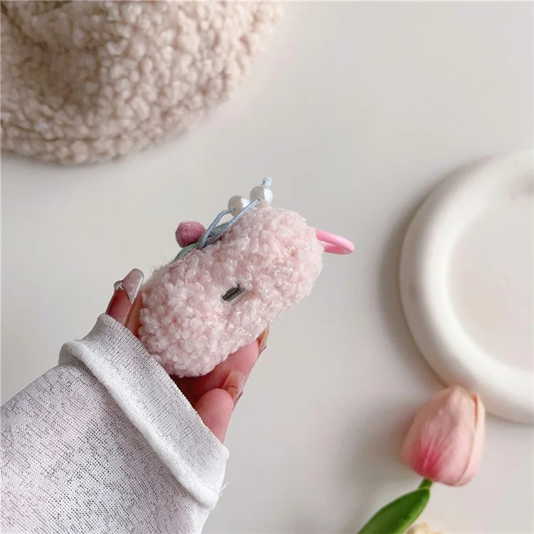 Per Apple AirPods Pro 3 Earbud Case Star Pearl Design Fluff TPU Earphone Anti-drop Cover with Ring Buckle
