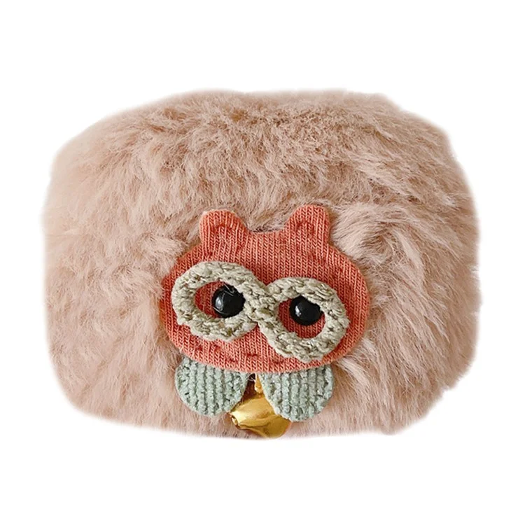 Para AirPods Pro 2 Cartoon Owl Soft Plush Bluetooth Earphone Case Anti-drop Cover with Buckle