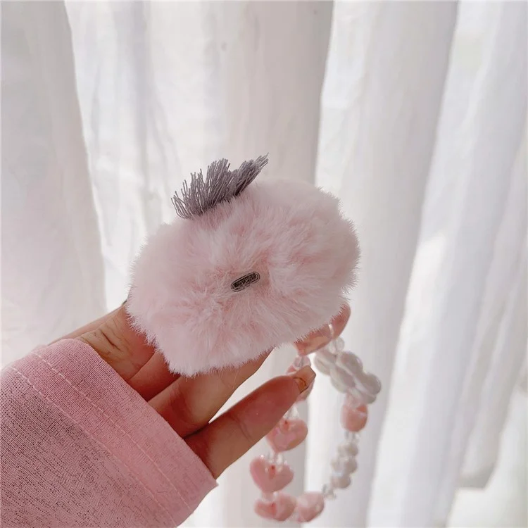 Für Apple AirPods Pro Soft Plush Bluetooth Ohrhörer Hülle Anti-Drop Ladehülle mit Schnalle