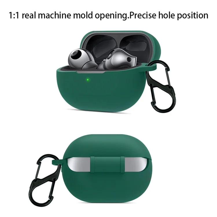 For Huawei FreeBuds Pro 3 Earphone Anti-drop Case Soft Silicone Cover with Hanging Buckle - White