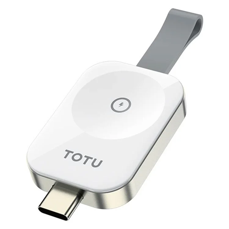 TOTU Zinc Series For Apple Watch Portable Wireless Charger Smart Watch Magnetic Charging Dock - USB-C Plug