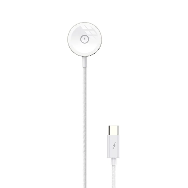TOTU Zinc Series Para Apple Watch Carregador Sem Fio Magnético Dock de Carregamento com Cabo Trançado - Plug USB-C