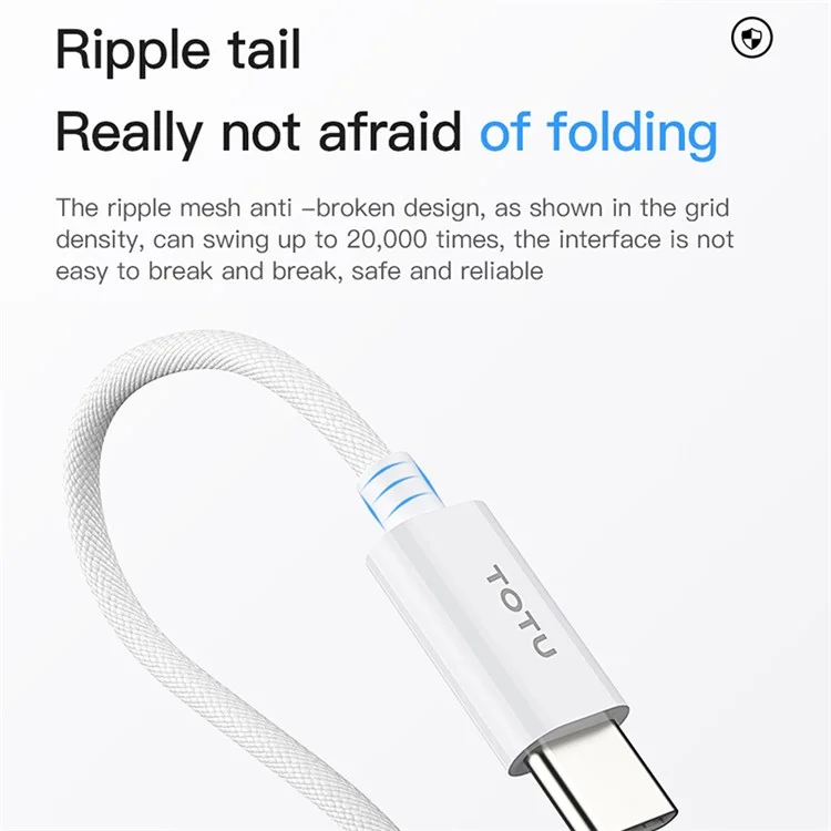TOTU Zinc Series Para Apple Watch Carregador Sem Fio Magnético Dock de Carregamento com Cabo Trançado - Plug USB-C