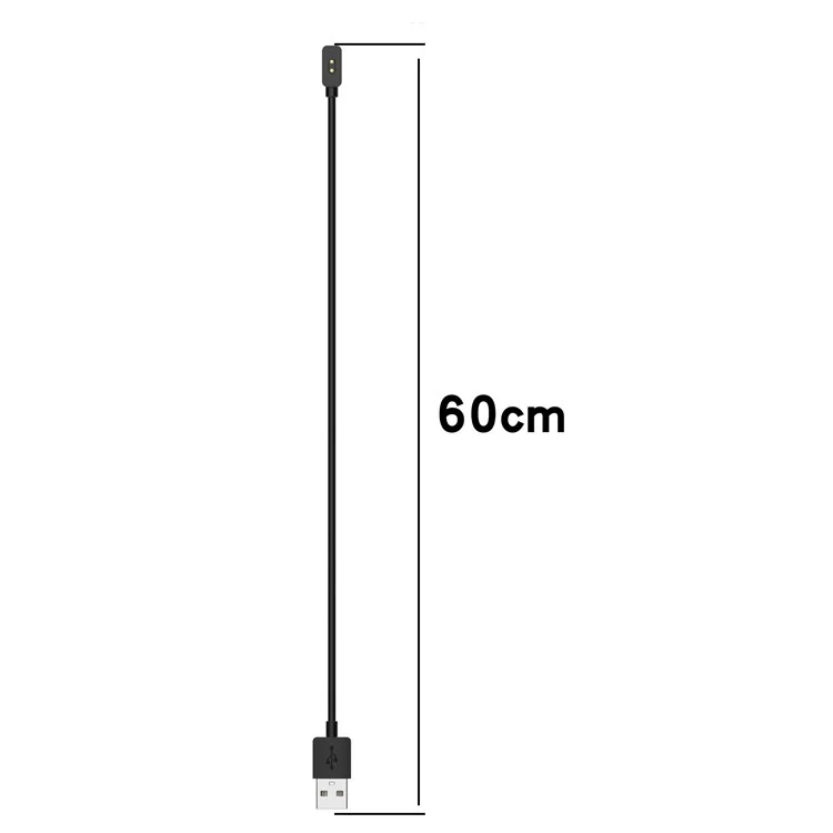 Cavo di ricarica da 60 cm per Xiaomi Mi Band 9 NFC / Mi Band 9 / Smart Band 8 Active / Smart Band 8 / 8 Pro Dock di ricarica USB portatile - Nero