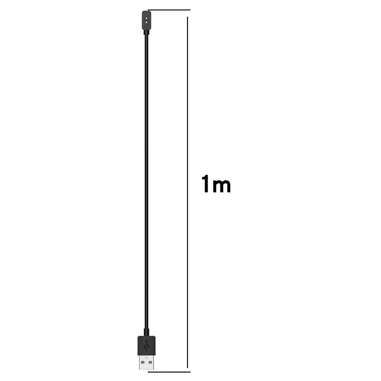 For Xiaomi Smart Band 9 NFC / 9 / 8 Active / 8 / 8 Pro Charging Cable Portable Charging Dock with 1m Cord - Black
