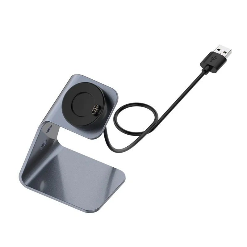 For Garmin Venu 3 / Venu 3S / Vivoactiv 5 Watch Charger Stand Aluminium Alloy Charging Dock with Data Function - Right Port / Grey