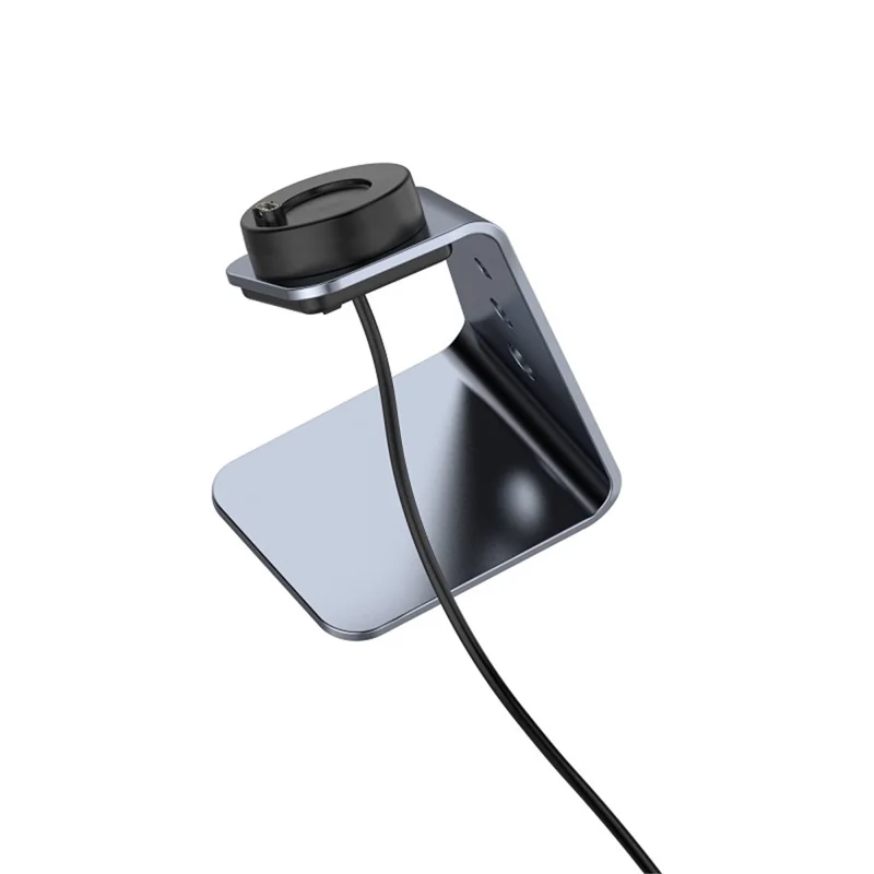 For Garmin Venu 3 / Venu 3S / Vivoactiv 5 Watch Charger Stand Aluminium Alloy Charging Dock with Data Function - Right Port / Grey