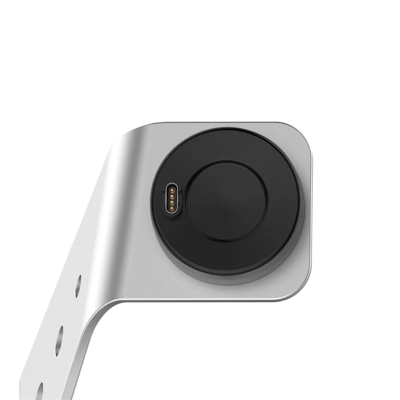 For Garmin Venu 3 / Venu 3S / Vivoactiv 5 Watch Charger Stand Aluminium Alloy Charging Dock with Data Function - Left Port / Silver