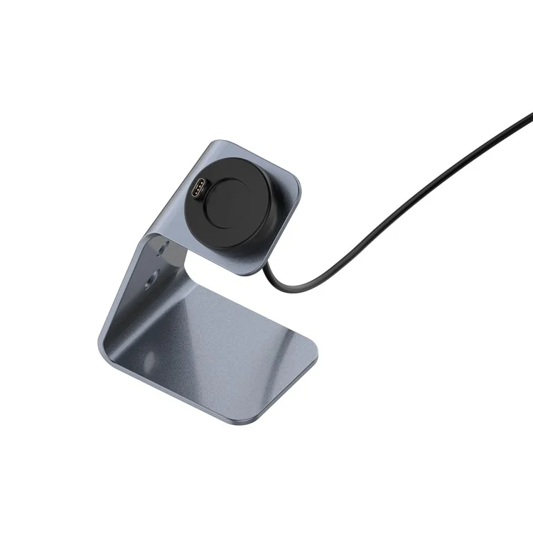 For Garmin Venu 3 / Venu 3S / Vivoactiv 5 Watch Charger Stand Aluminium Alloy Charging Dock with Data Function - Left Port / Grey