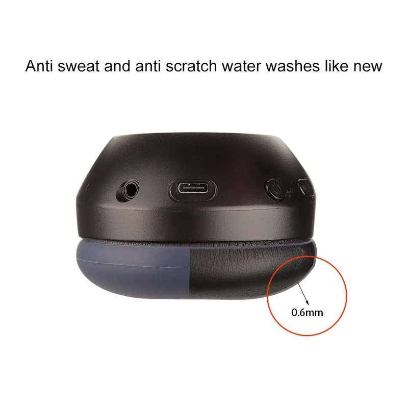 For Sony WH-XB910N Headphone Head Beam + Earpad Covers Set Silicone Protective Sleeve - Beige