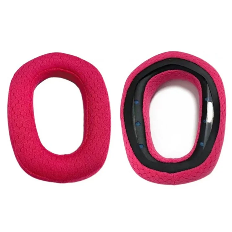 Per Logitech G435 1 paio di cuscinetti per cuffie in rete di tessuto + spugna per sostituire gli auricolari - Rosa
