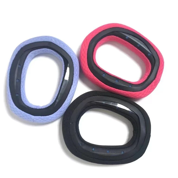 Per Logitech G435 1 paio di cuscinetti per cuffie in rete di tessuto + spugna per sostituire gli auricolari - Rosa