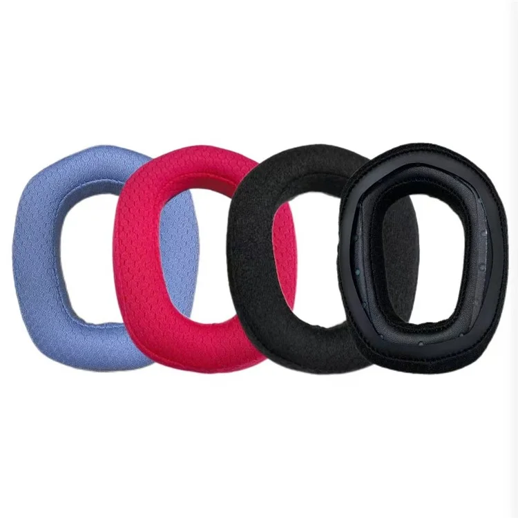 Per Logitech G435 1 paio di cuscinetti per cuffie in rete di tessuto + spugna per sostituire gli auricolari - Rosa