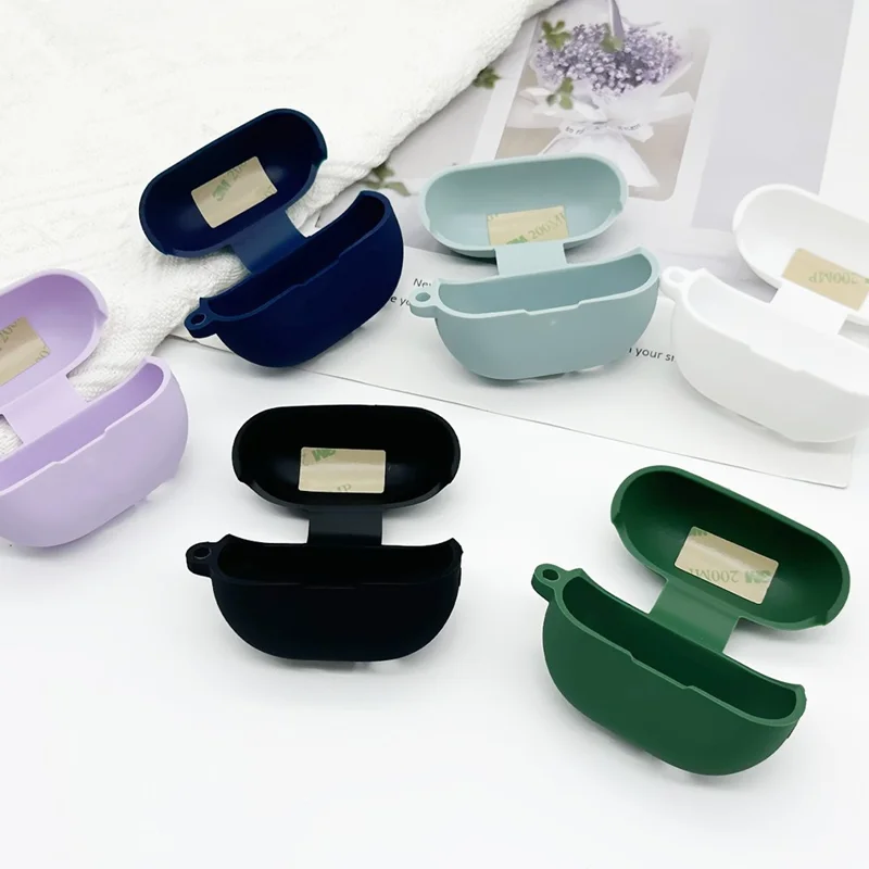 Para Huawei FreeBuds Pro 3 Funda de Silicona Anti-caída Funda para Auricular con Mosquetón - Blanco