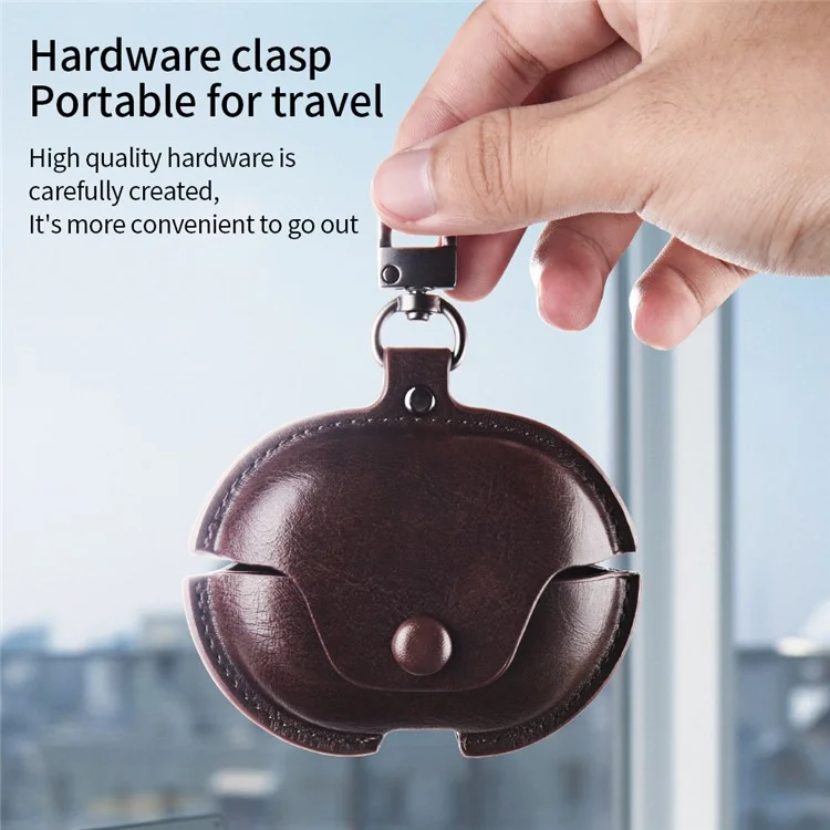 Für Huawei FreeBuds Pro 3 Ladecase-Abdeckung Anti-Drop Bluetooth-Headset PU-Leder-Abdeckung - Blau