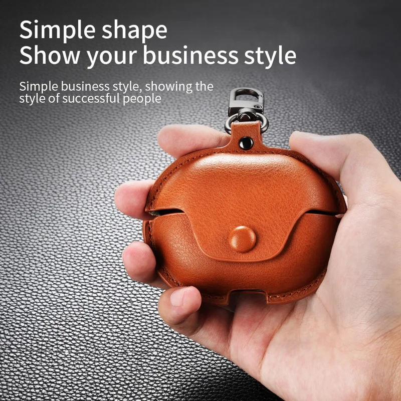 For Huawei FreeBuds Pro 4 / FreeBuds Pro 3 Charging Case Cover Anti-Drop Bluetooth-compatible Headset PU leather Cover - Red